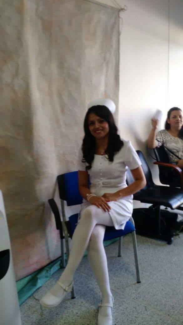 Antes — enfermera en turnos de hospital.
